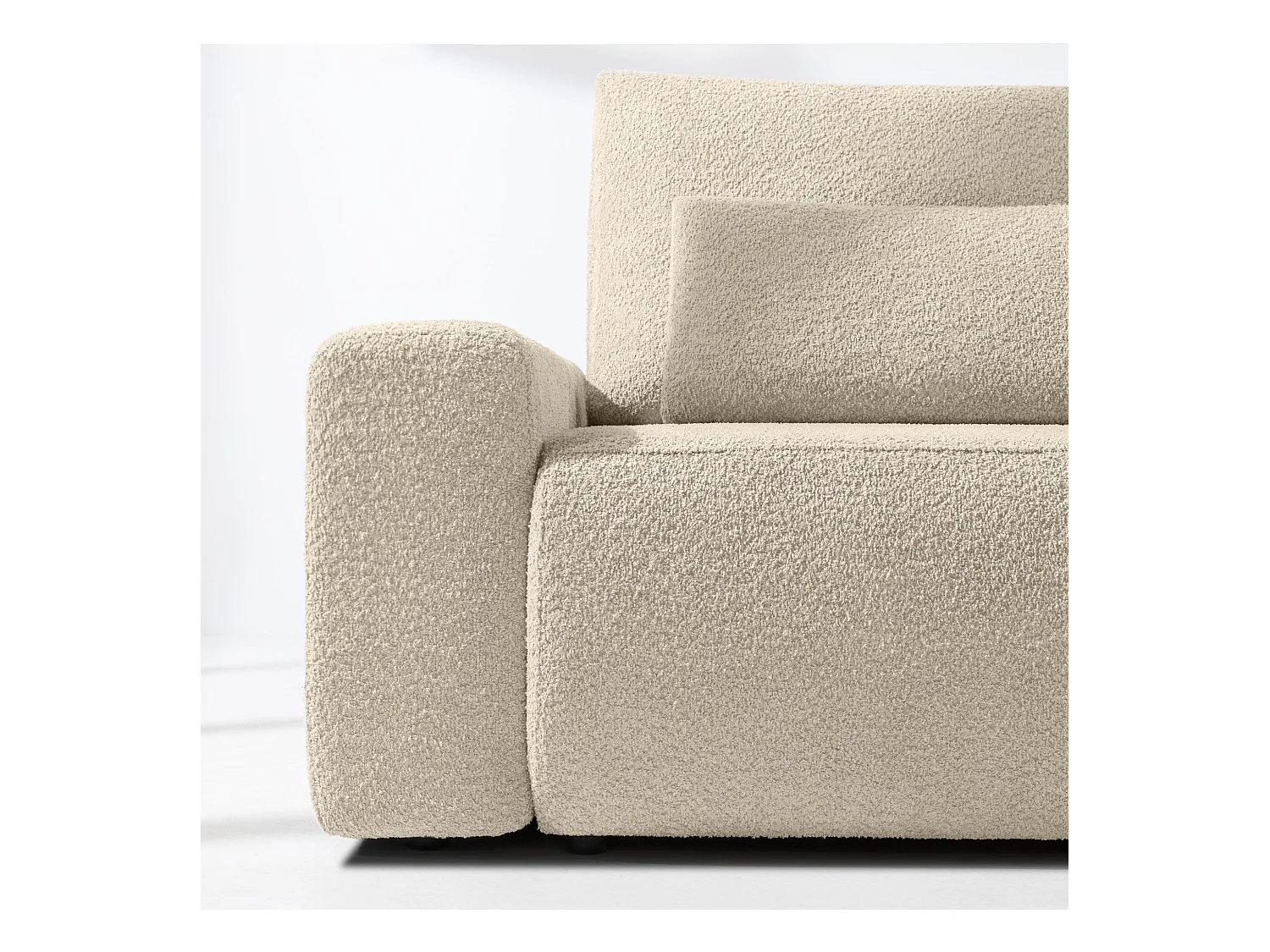 Sofa mit Schlaffunktion - MOLLIS - 3-Sitzer - Ecru