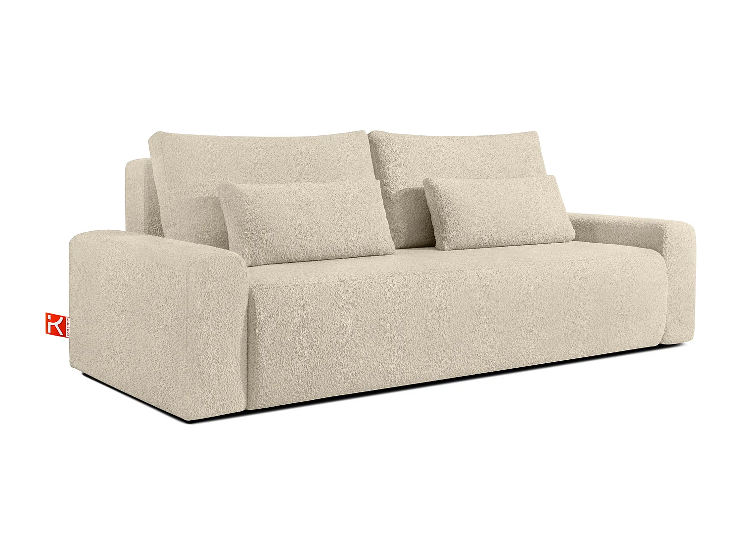 Sofa mit Schlaffunktion - MOLLIS - 3-Sitzer - Ecru