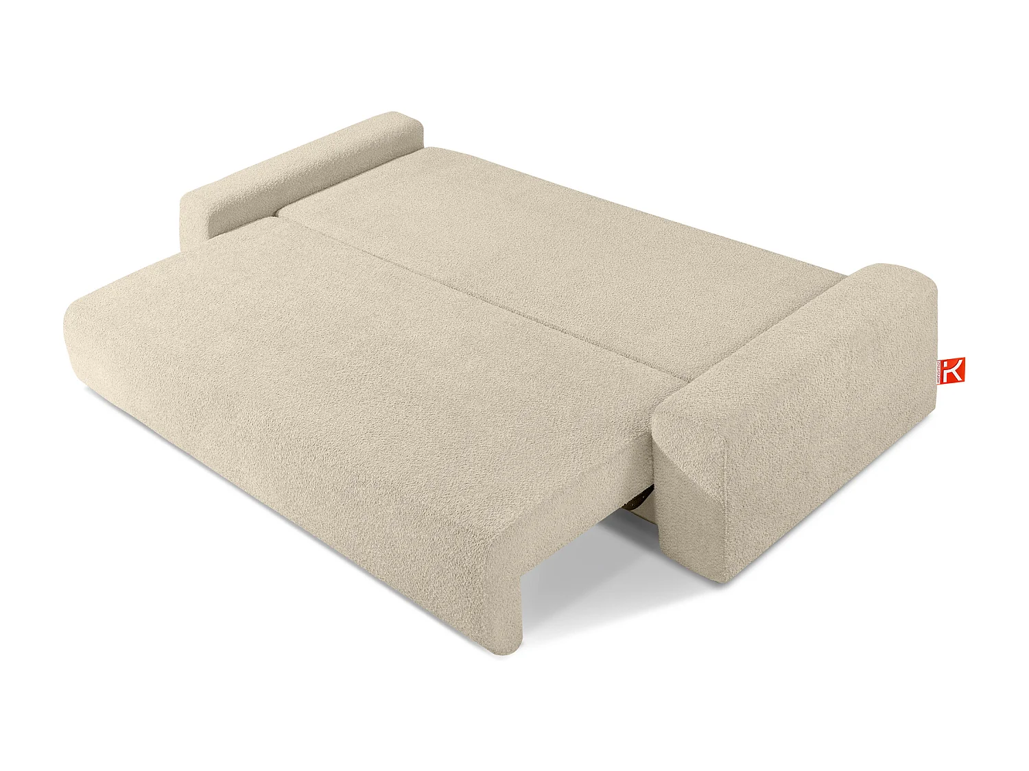 Sofa mit Schlaffunktion - MOLLIS - 3-Sitzer - Ecru