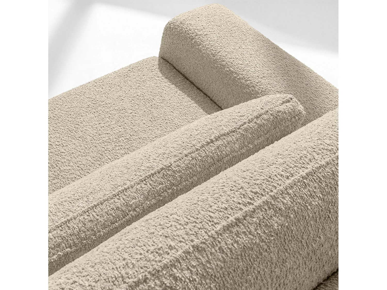 Sofa mit Schlaffunktion - MOLLIS - 3-Sitzer - Ecru