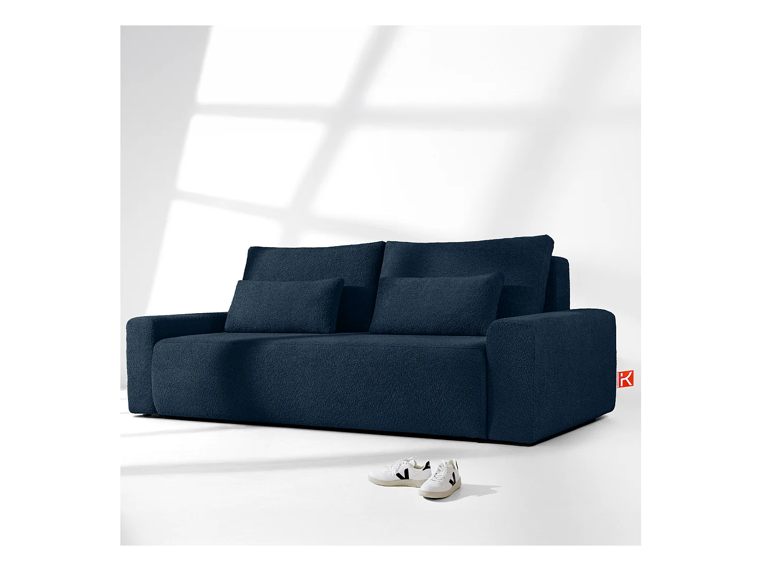 Sofa MOLLIS - 3-Sitzer - Dunkelblau