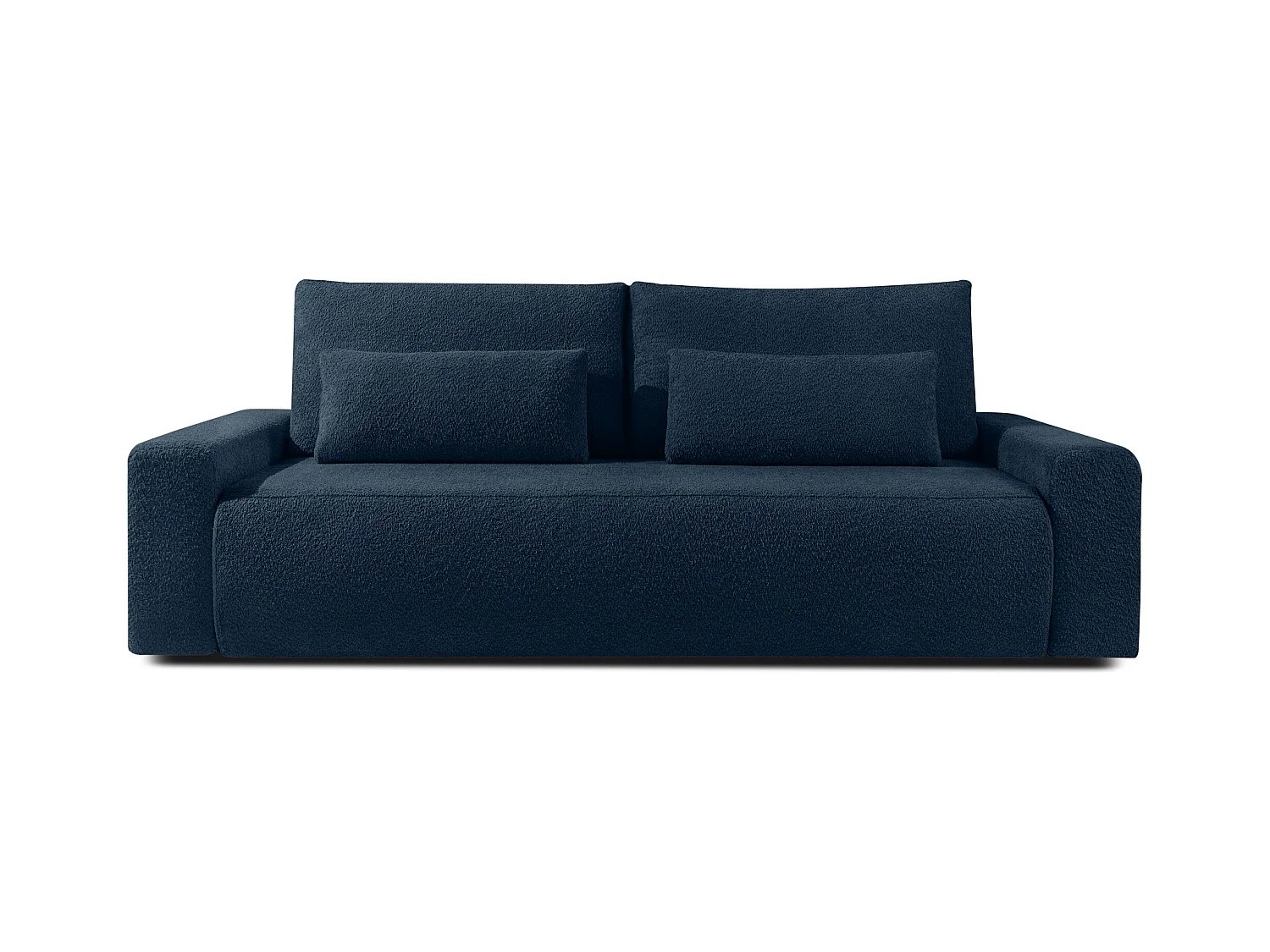 Canapé-lit - convertible - MOLLIS - 3 places - Bleu foncé