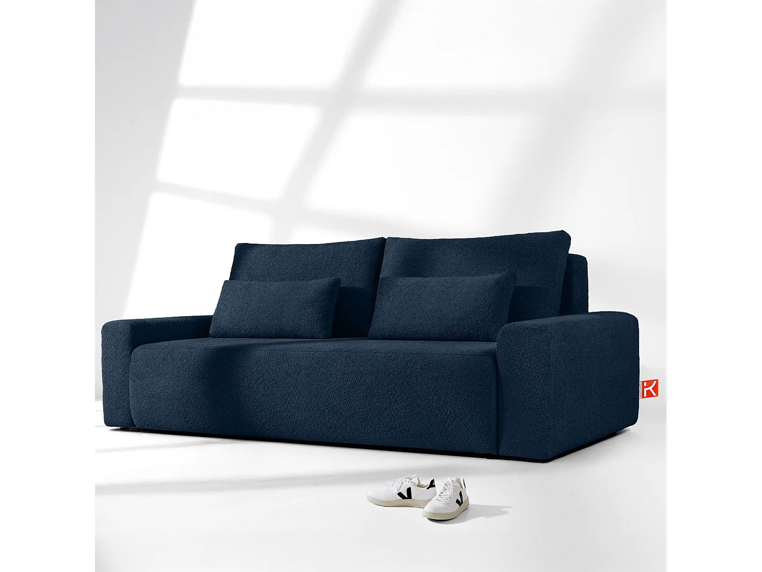 Sofa MOLLIS - 3-Sitzer - Dunkelblau