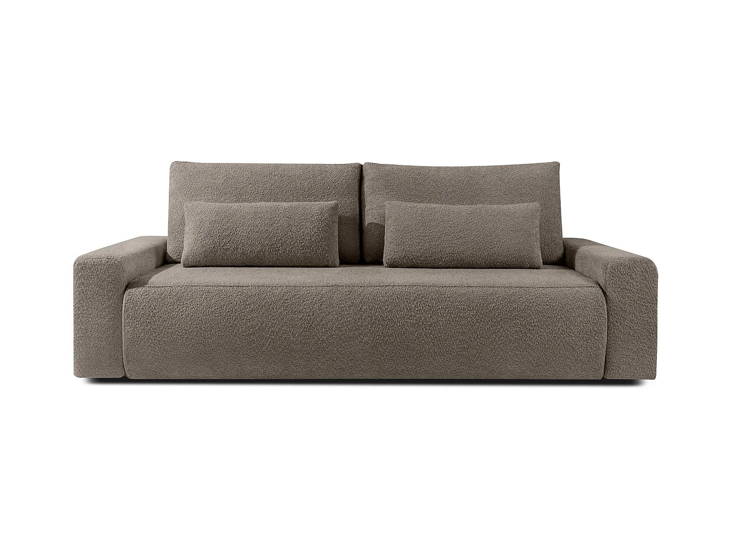 Sofa mit Schlaffunktion - MOLLIS - 3-Sitzer - Braun