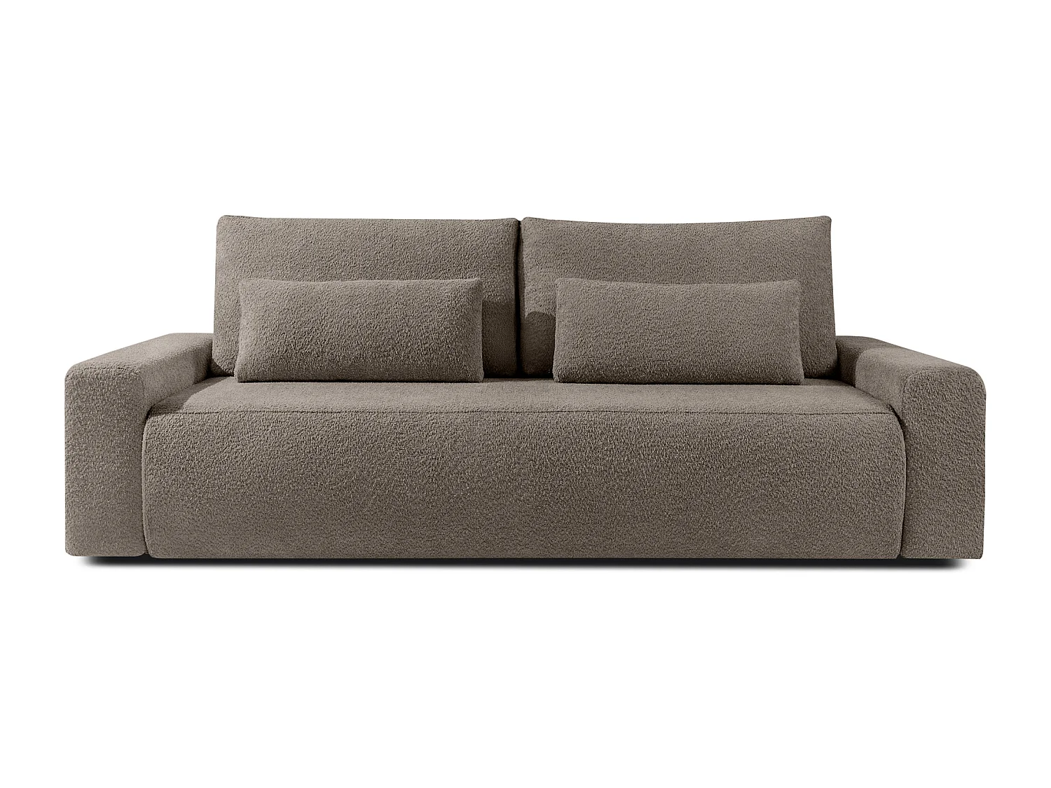Sofa mit Schlaffunktion - MOLLIS - 3-Sitzer - Braun