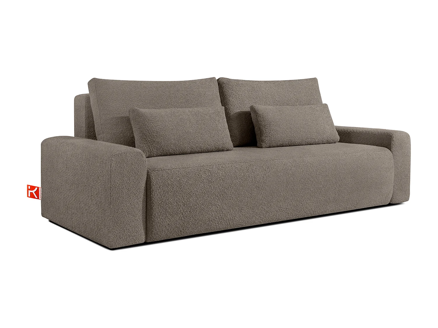 Sofa mit Schlaffunktion - MOLLIS - 3-Sitzer - Braun