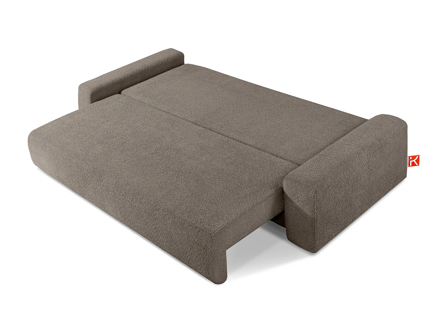 Sofa mit Schlaffunktion - MOLLIS - 3-Sitzer - Braun