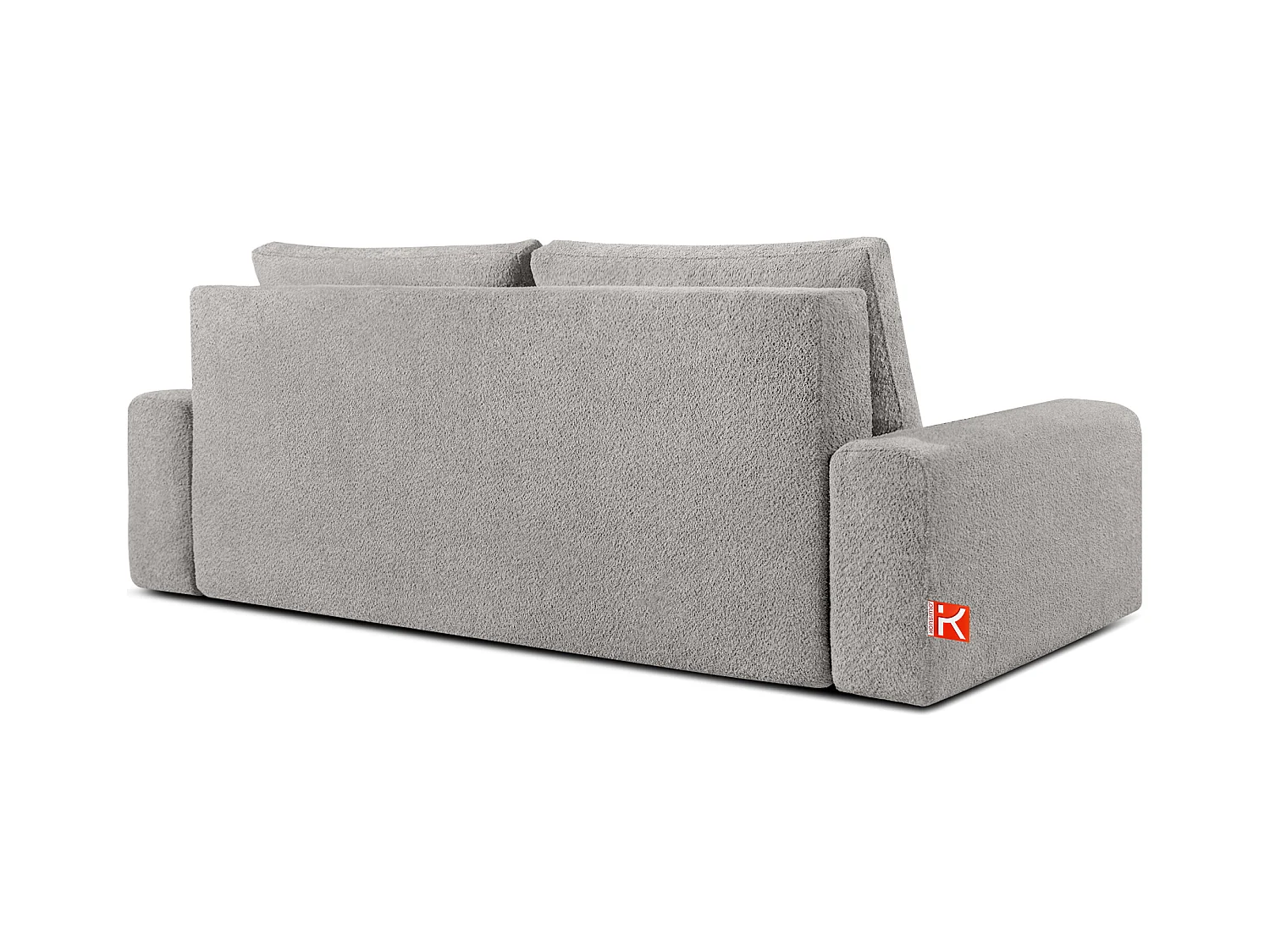 Sofa mit Schlaffunktion - MOLLIS - 3-Sitzer - Silbergrau
