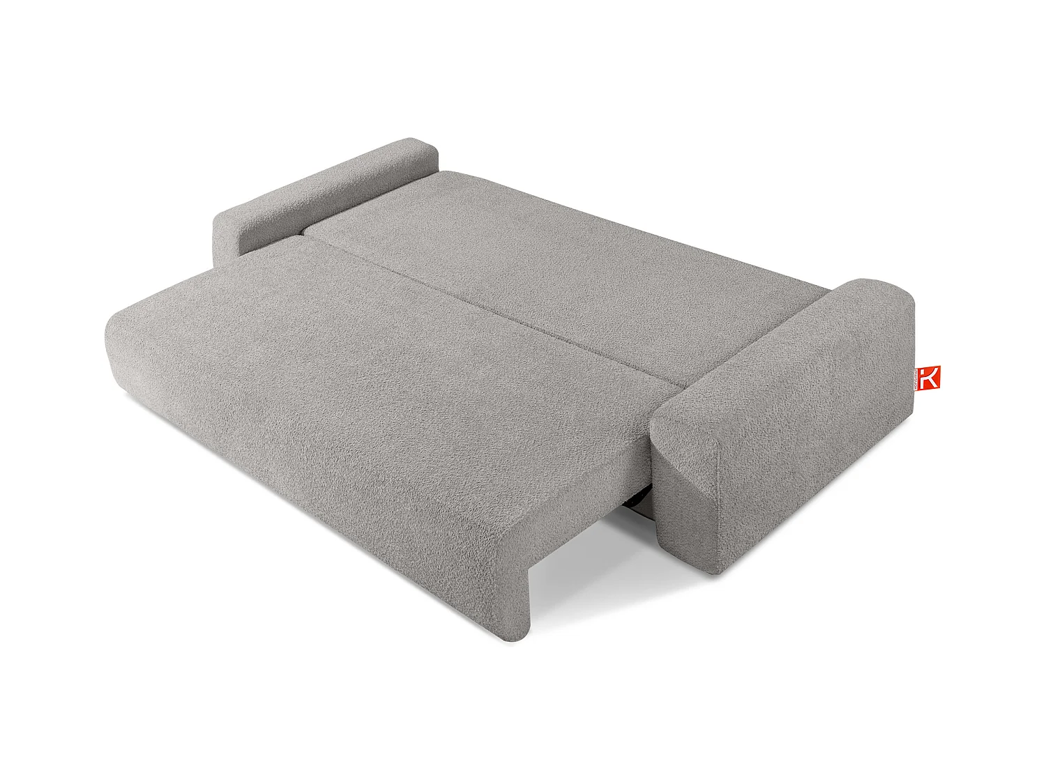 Sofa mit Schlaffunktion - MOLLIS - 3-Sitzer - Silbergrau