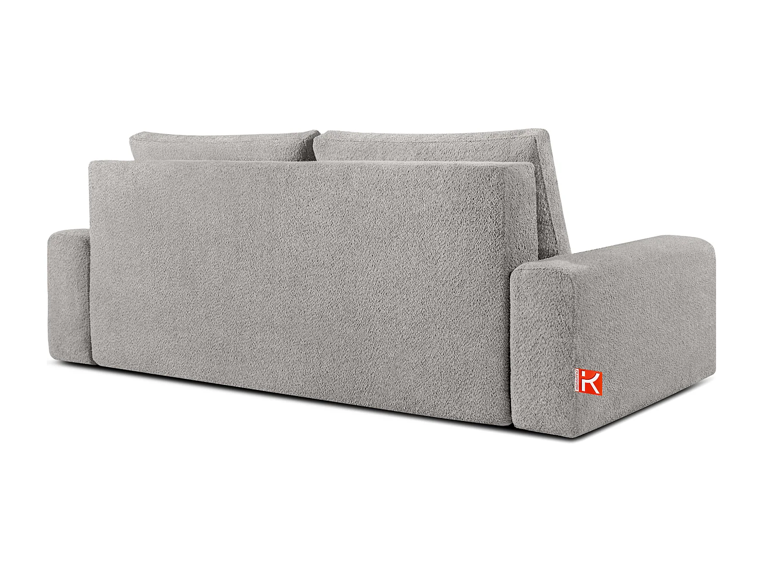Sofa mit Schlaffunktion - MOLLIS - 3-Sitzer - Silbergrau