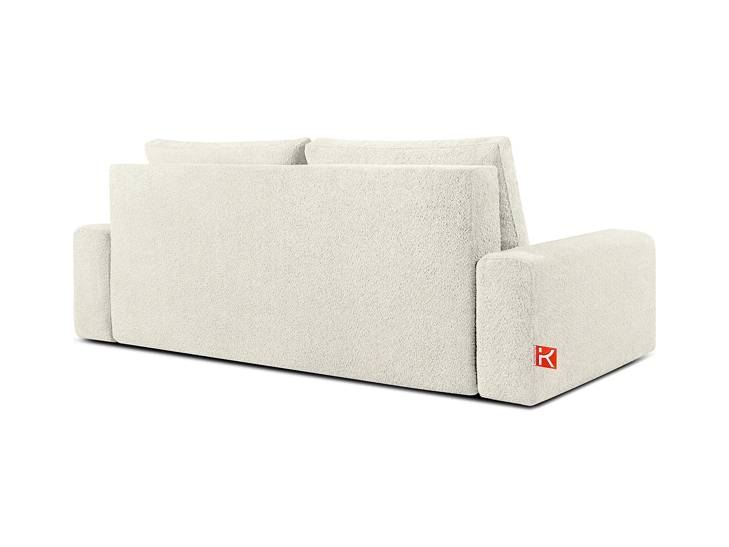 Sofa mit Schlaffunktion - MOLLIS - 3-Sitzer - Weiß