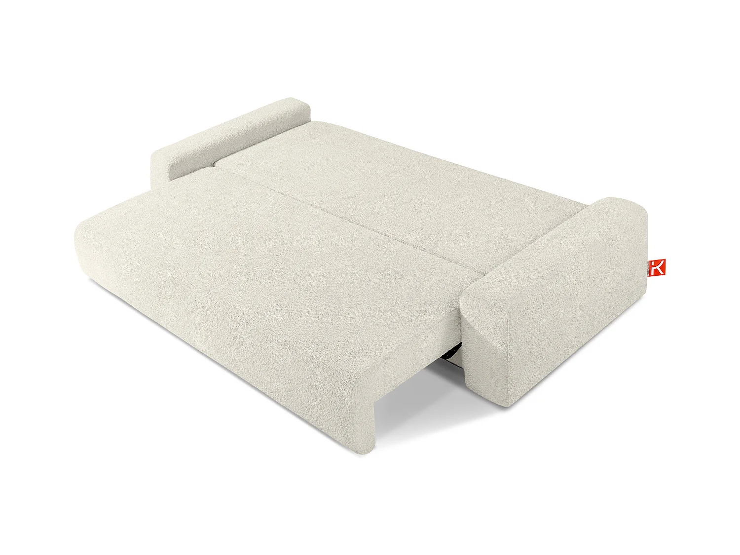 Sofa mit Schlaffunktion - MOLLIS - 3-Sitzer - Weiß