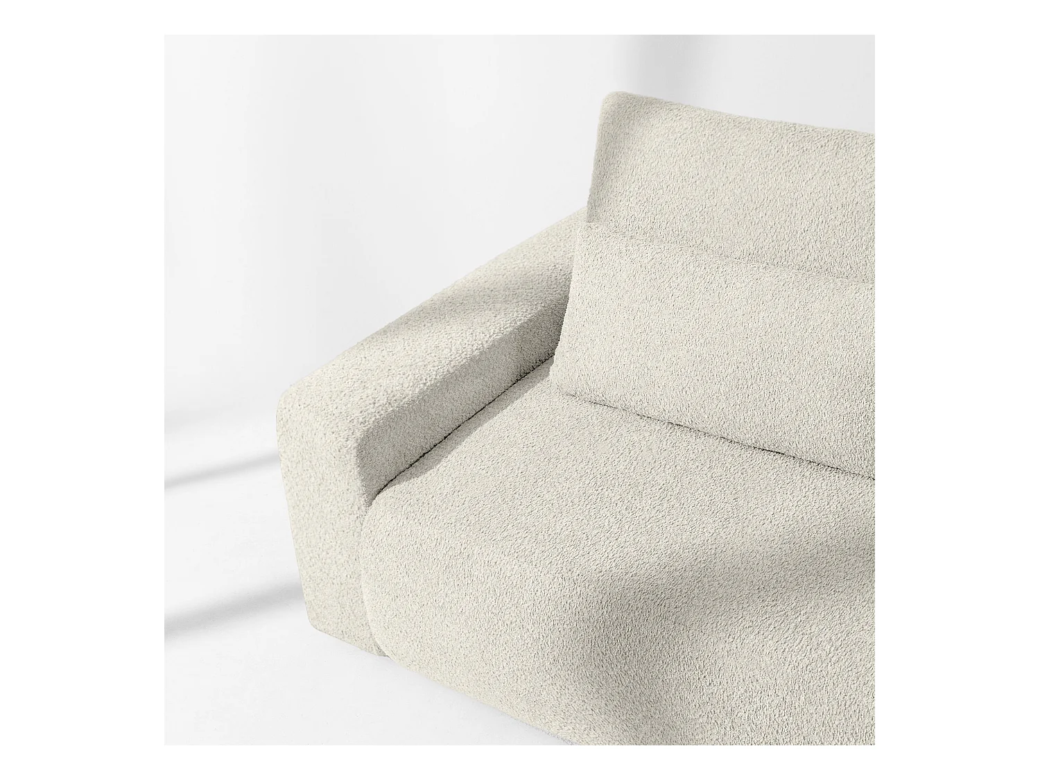 Sofa mit Schlaffunktion - MOLLIS - 3-Sitzer - Weiß