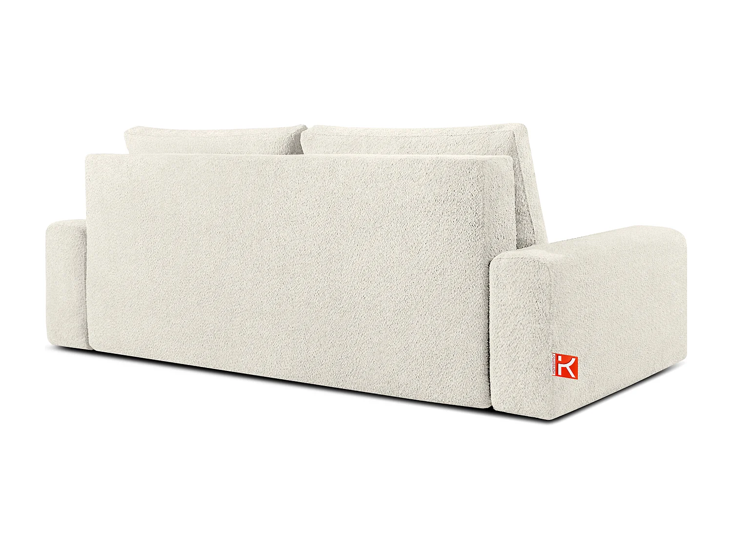 Sofa mit Schlaffunktion - MOLLIS - 3-Sitzer - Weiß
