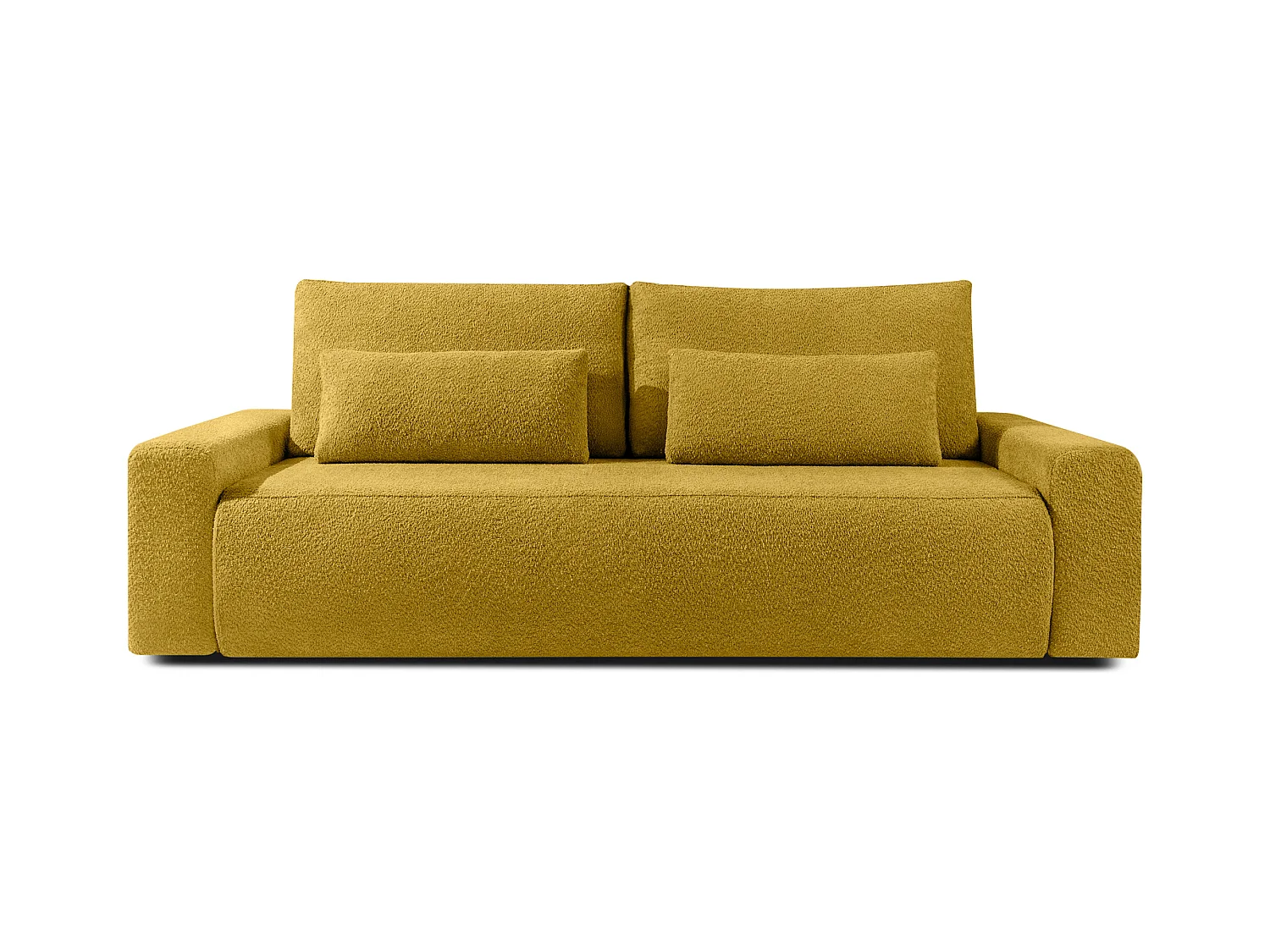 Sofa mit Schlaffunktion - MOLLIS - 3-Sitzer - Gelb