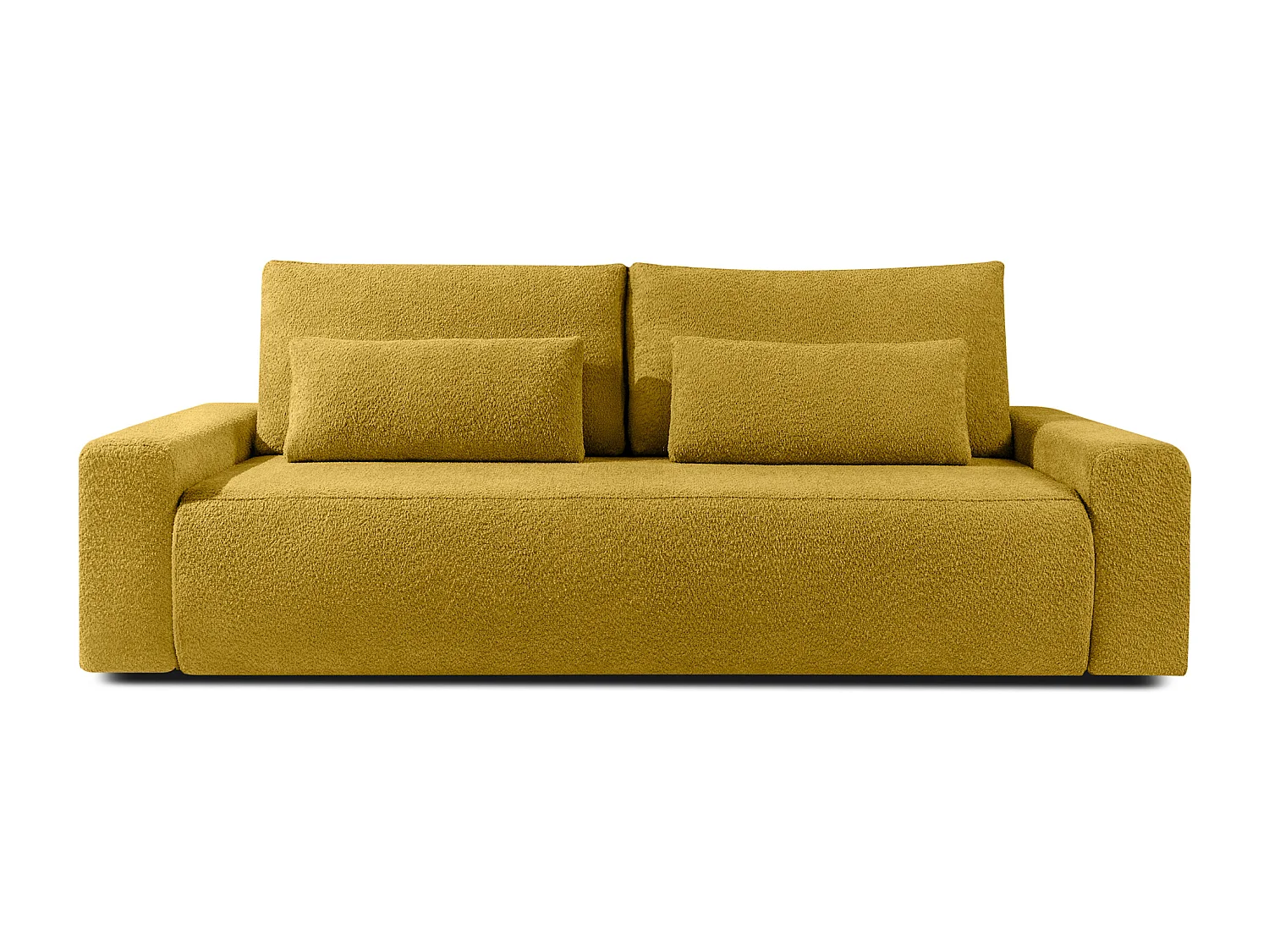 Sofa mit Schlaffunktion - MOLLIS - 3-Sitzer - Gelb