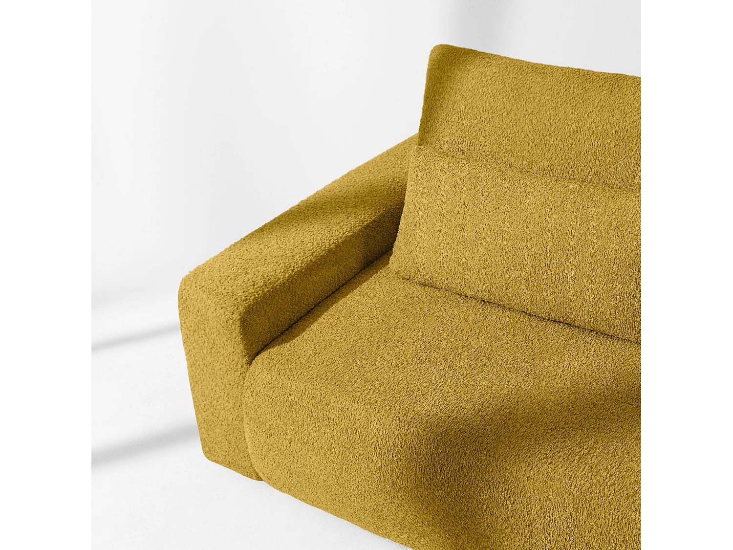 Sofa mit Schlaffunktion - MOLLIS - 3-Sitzer - Gelb