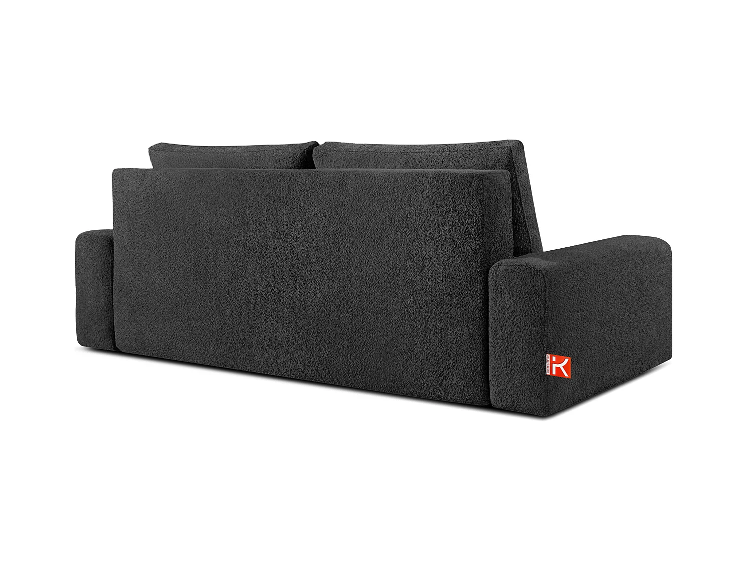 Sofa mit Schlaffunktion - MOLLIS - 3-Sitzer - Anthrazit