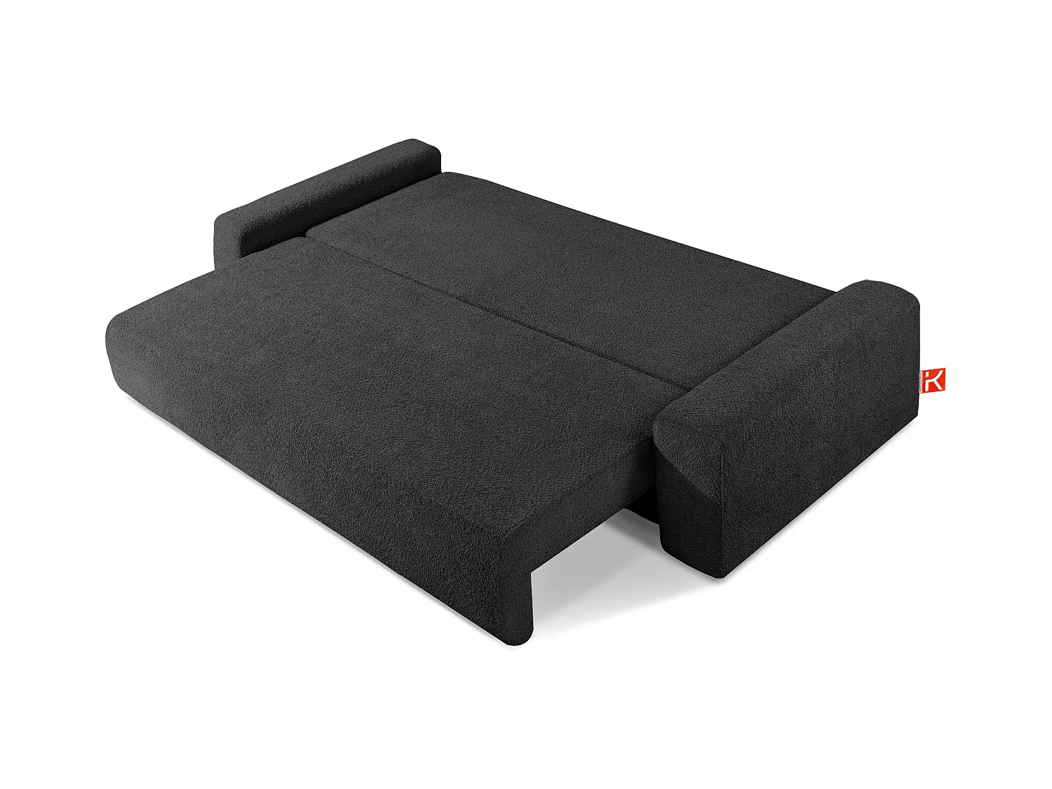 Sofa mit Schlaffunktion - MOLLIS - 3-Sitzer - Anthrazit
