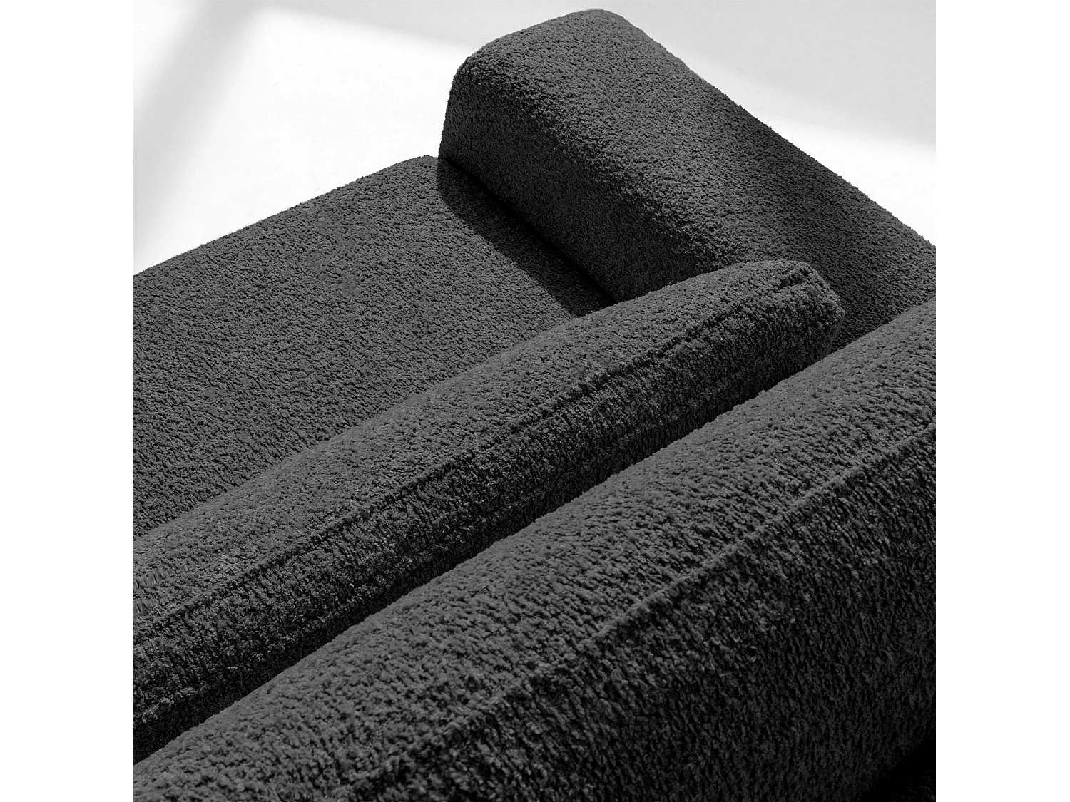 Sofa mit Schlaffunktion - MOLLIS - 3-Sitzer - Anthrazit