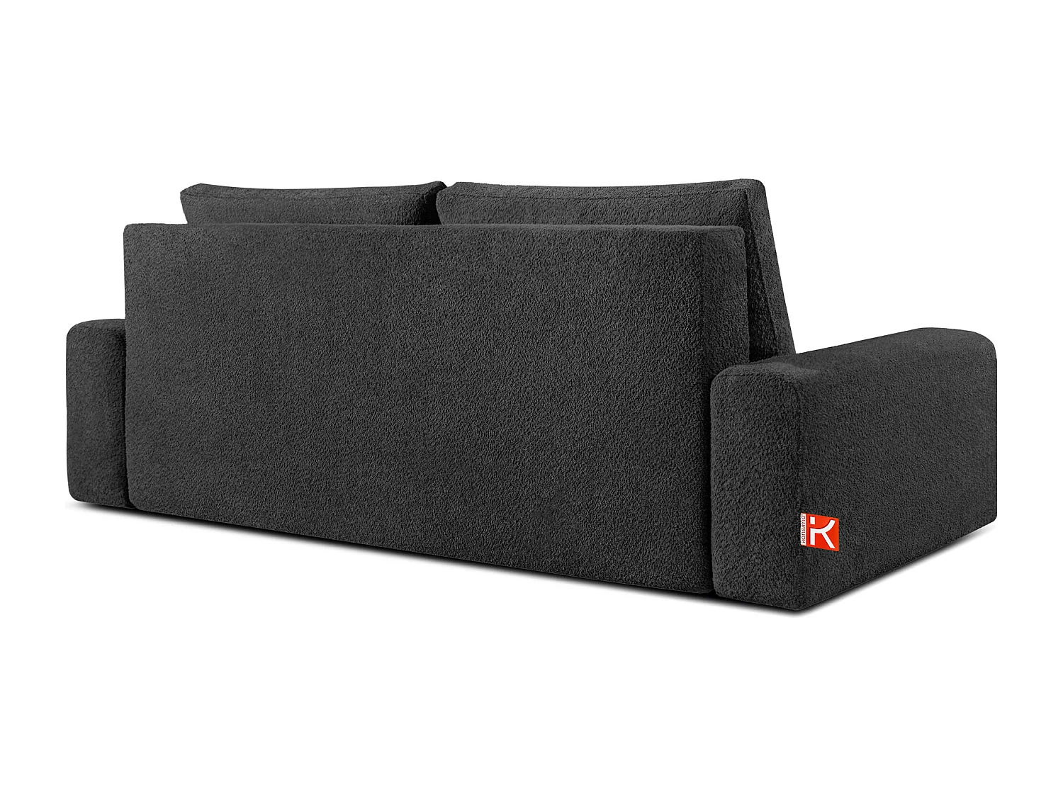 Sofa mit Schlaffunktion - MOLLIS - 3-Sitzer - Anthrazit