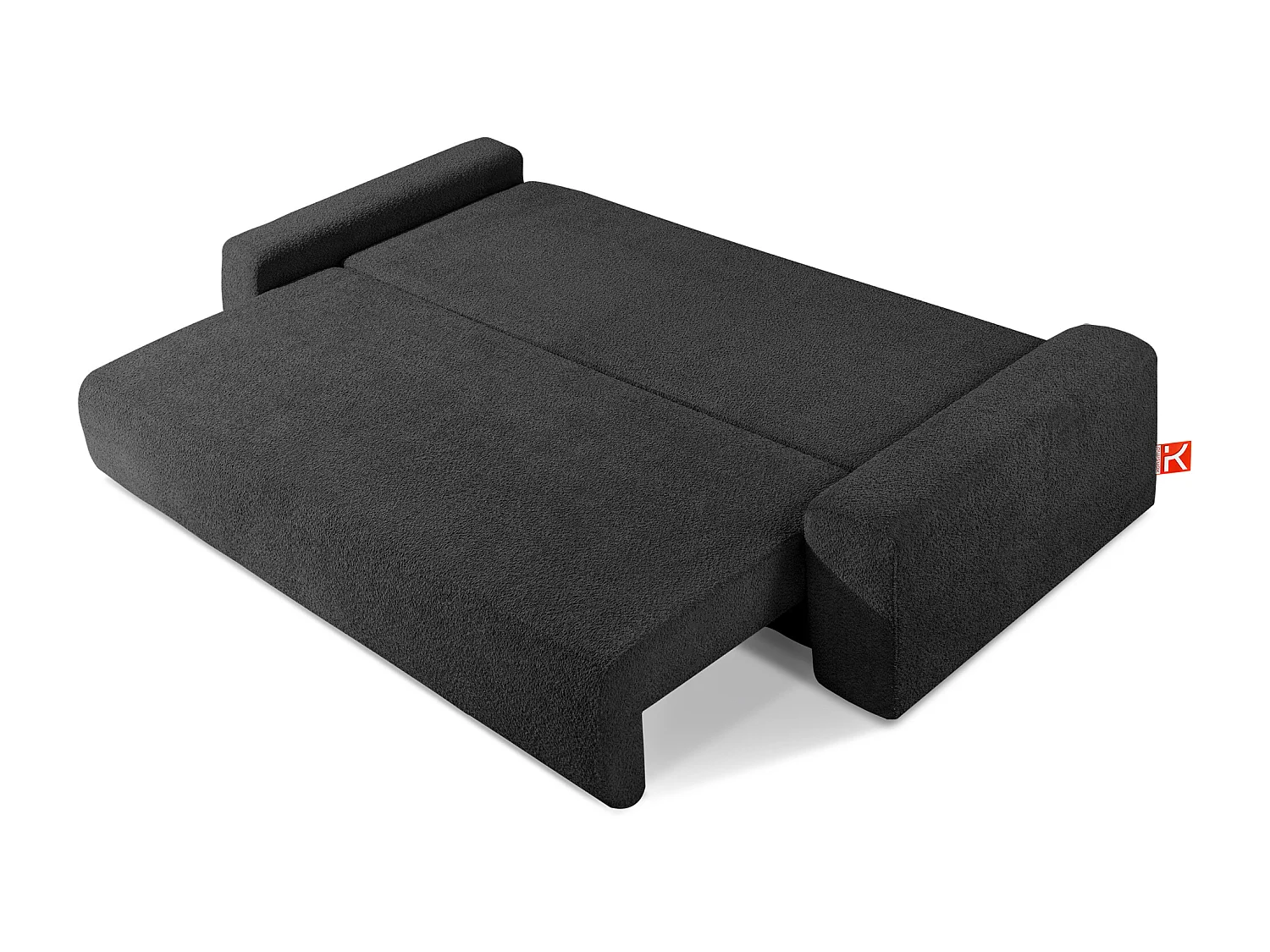 Sofa mit Schlaffunktion - MOLLIS - 3-Sitzer - Anthrazit