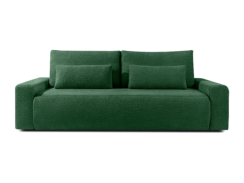 Sofa mit Schlaffunktion - MOLLIS - 3-Sitzer - Dunkelgrün