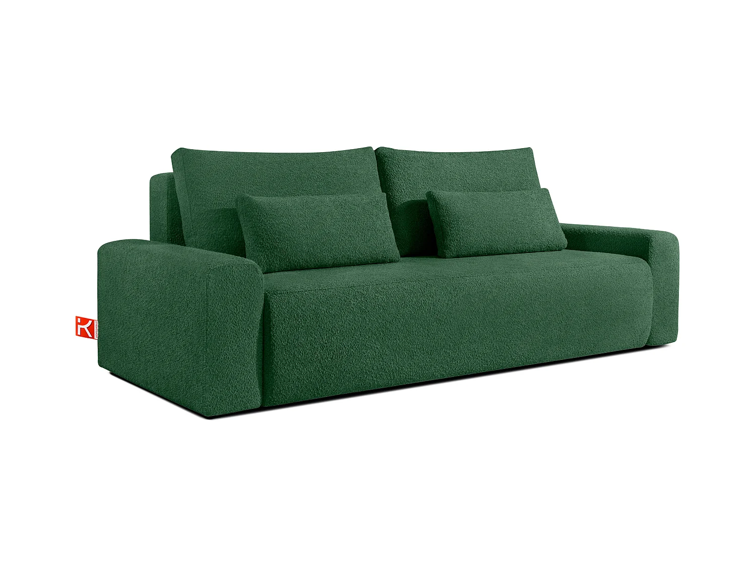 Sofa mit Schlaffunktion - MOLLIS - 3-Sitzer - Dunkelgrün