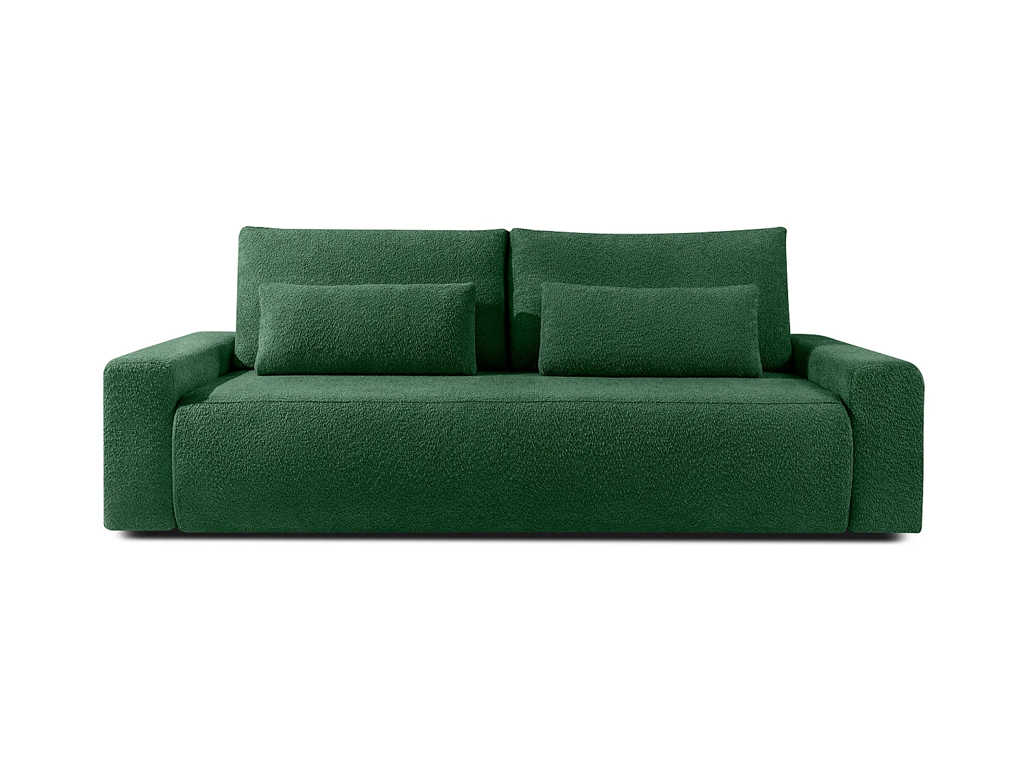 Canapé-lit - convertible - MOLLIS - 3 places - Vert foncé