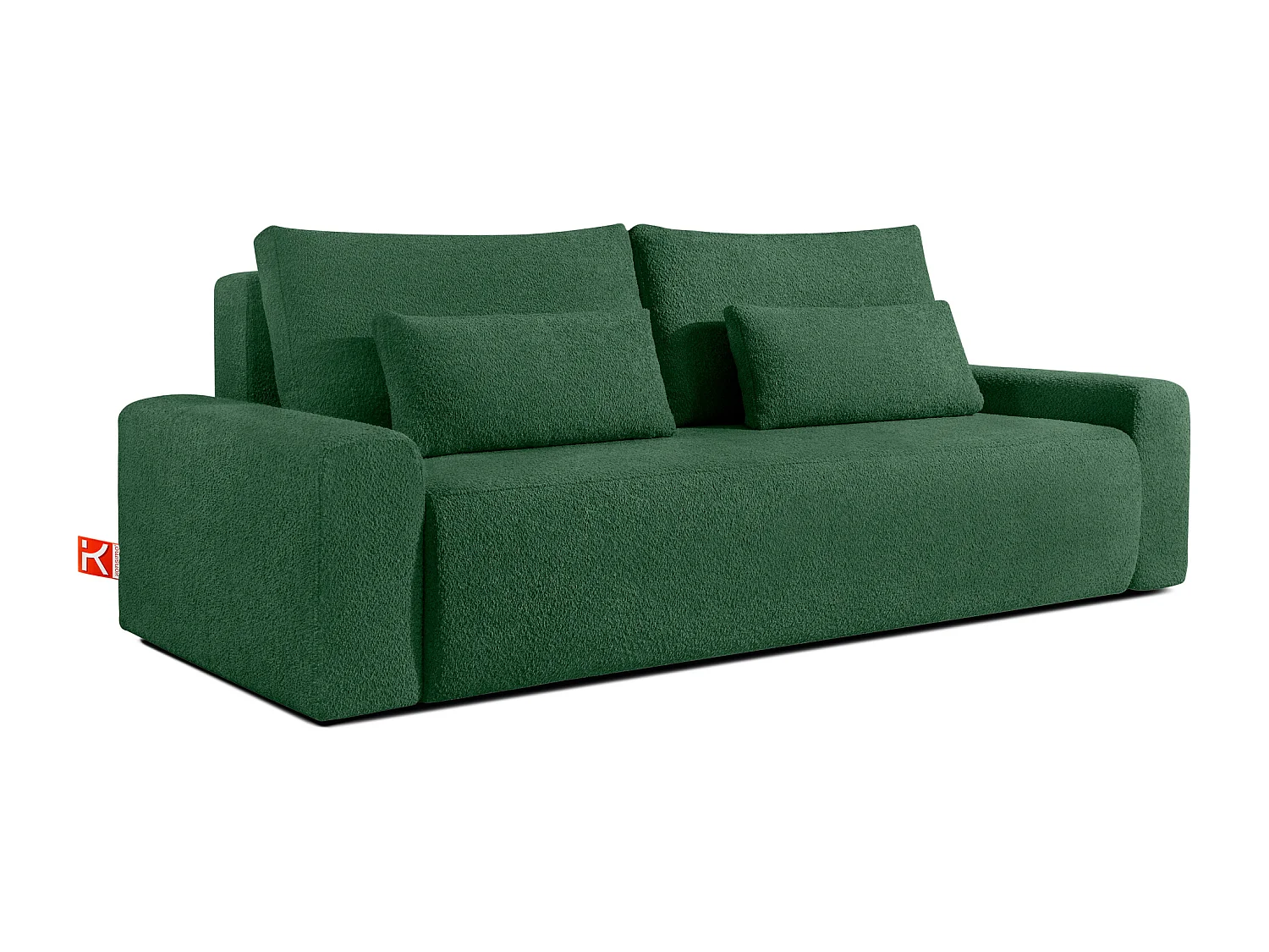 Sofa mit Schlaffunktion - MOLLIS - 3-Sitzer - Dunkelgrün