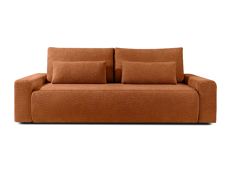 Sofa mit Schlaffunktion - MOLLIS - 3-Sitzer - Rot