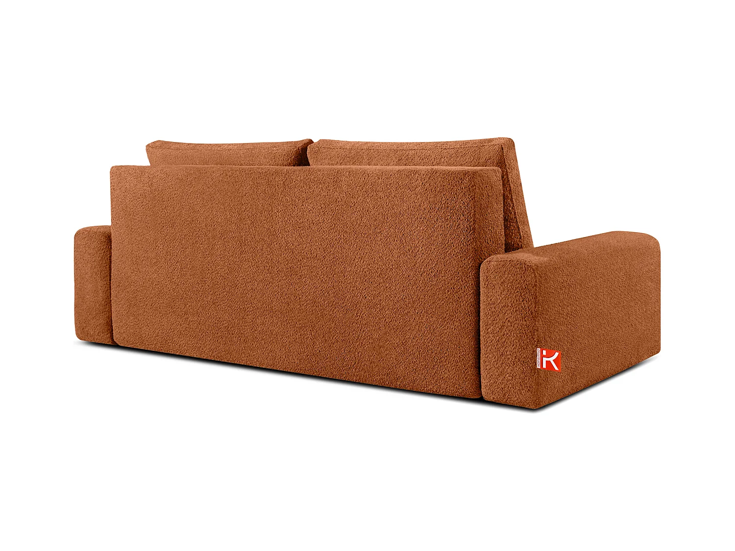 Sofa mit Schlaffunktion - MOLLIS - 3-Sitzer - Rot