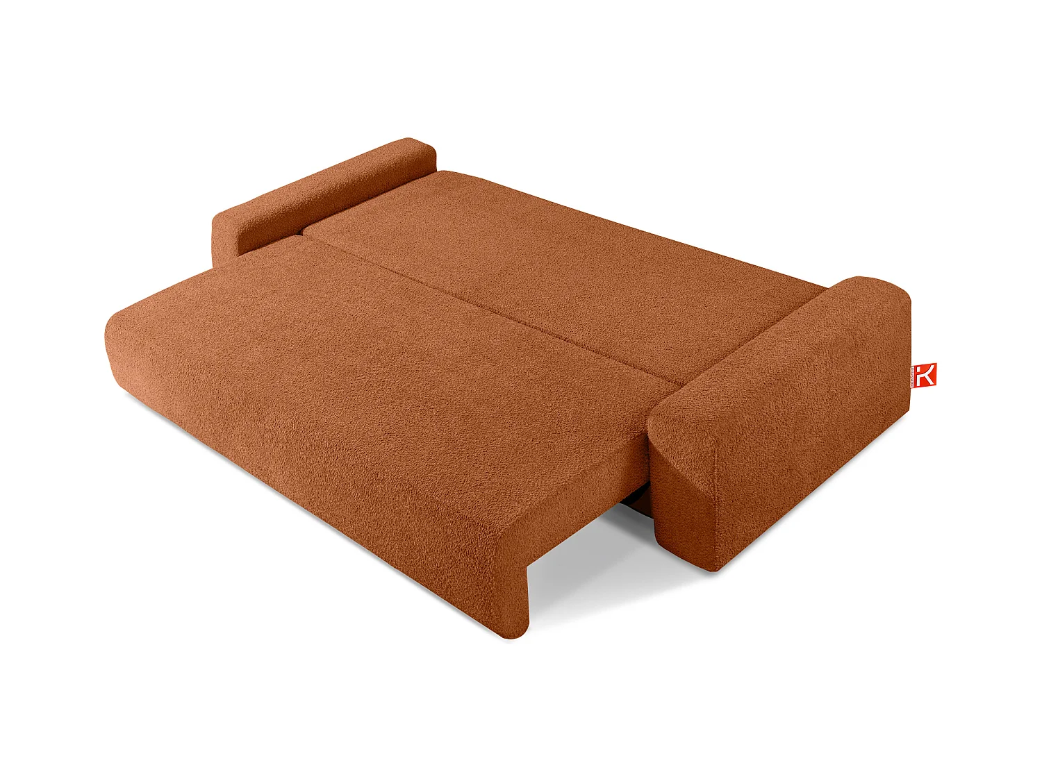 Sofa mit Schlaffunktion - MOLLIS - 3-Sitzer - Rot