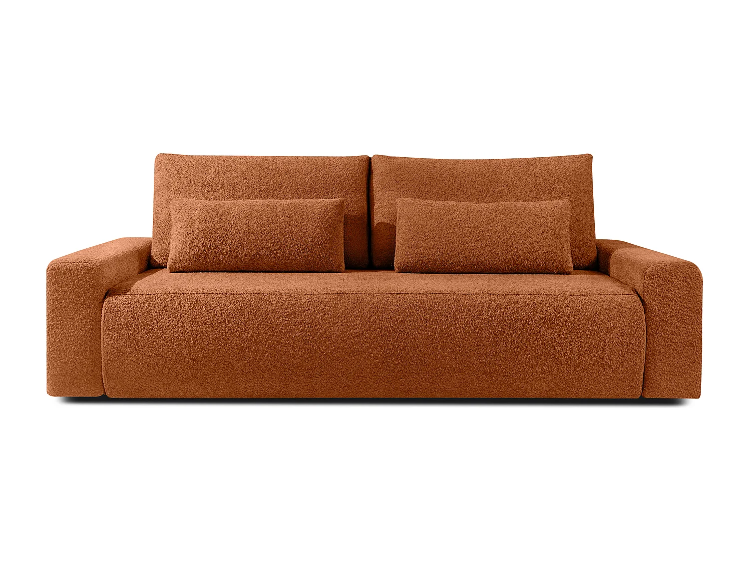 Sofa mit Schlaffunktion - MOLLIS - 3-Sitzer - Rot