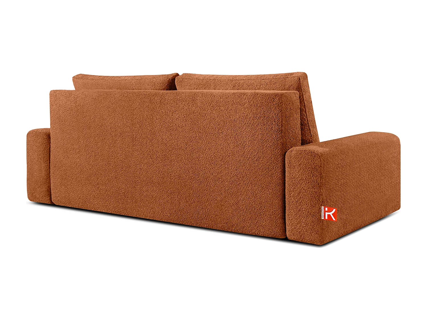 Sofa mit Schlaffunktion - MOLLIS - 3-Sitzer - Rot