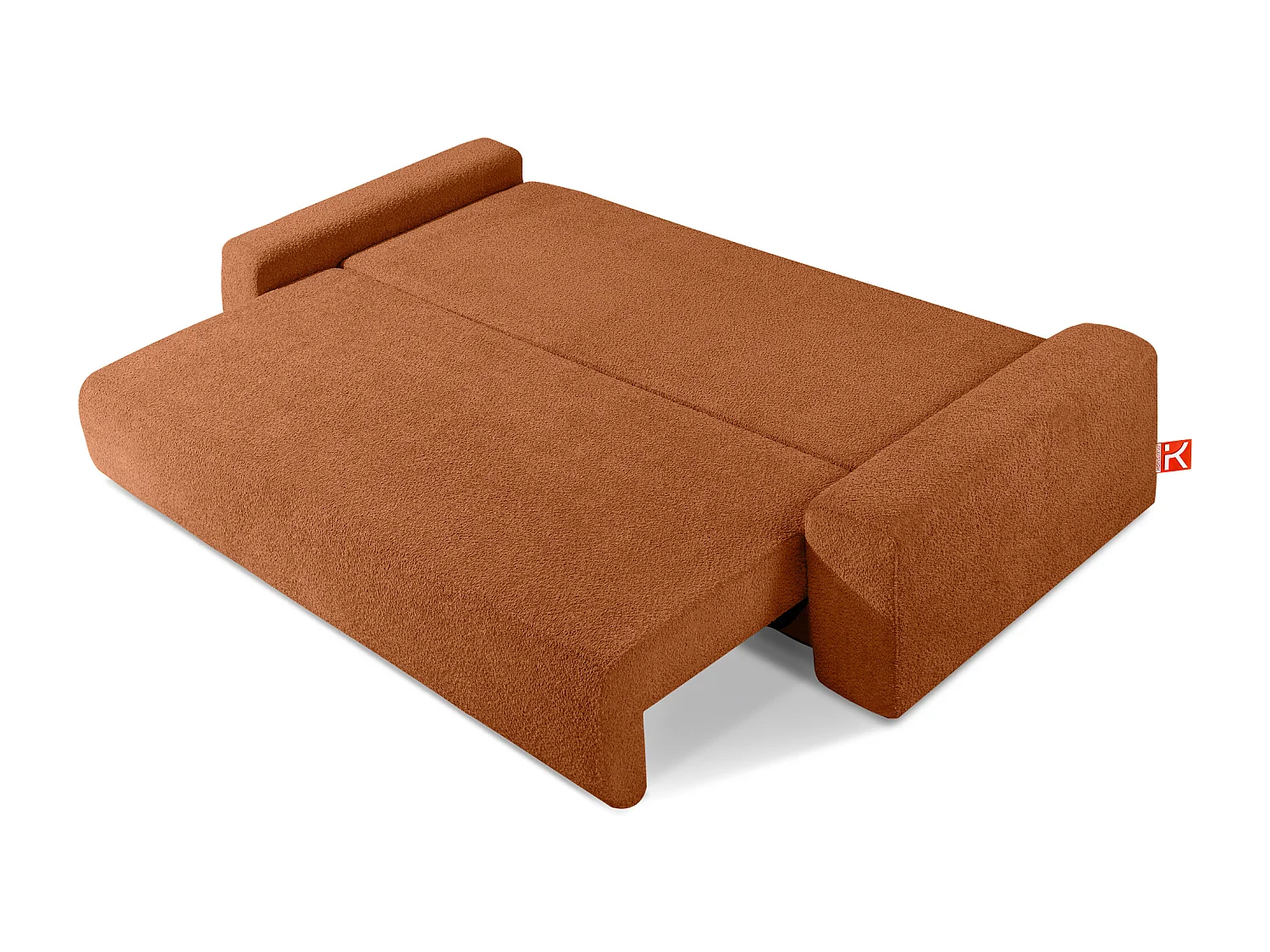 Sofa mit Schlaffunktion - MOLLIS - 3-Sitzer - Rot