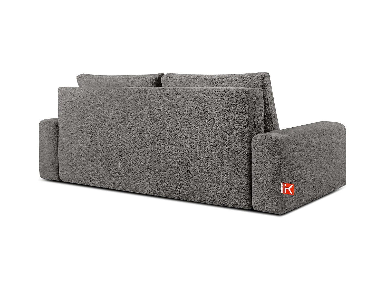 Sofa mit Schlaffunktion - MOLLIS - 3-Sitzer - Dunkelgrau