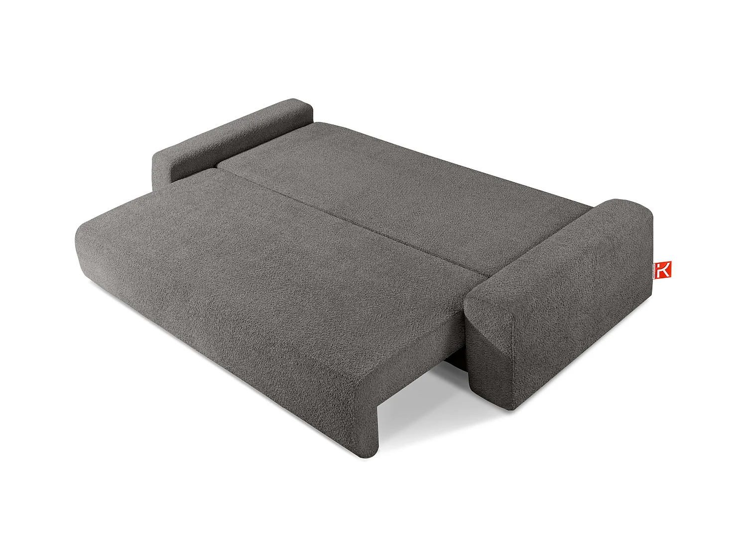 Sofa mit Schlaffunktion - MOLLIS - 3-Sitzer - Dunkelgrau