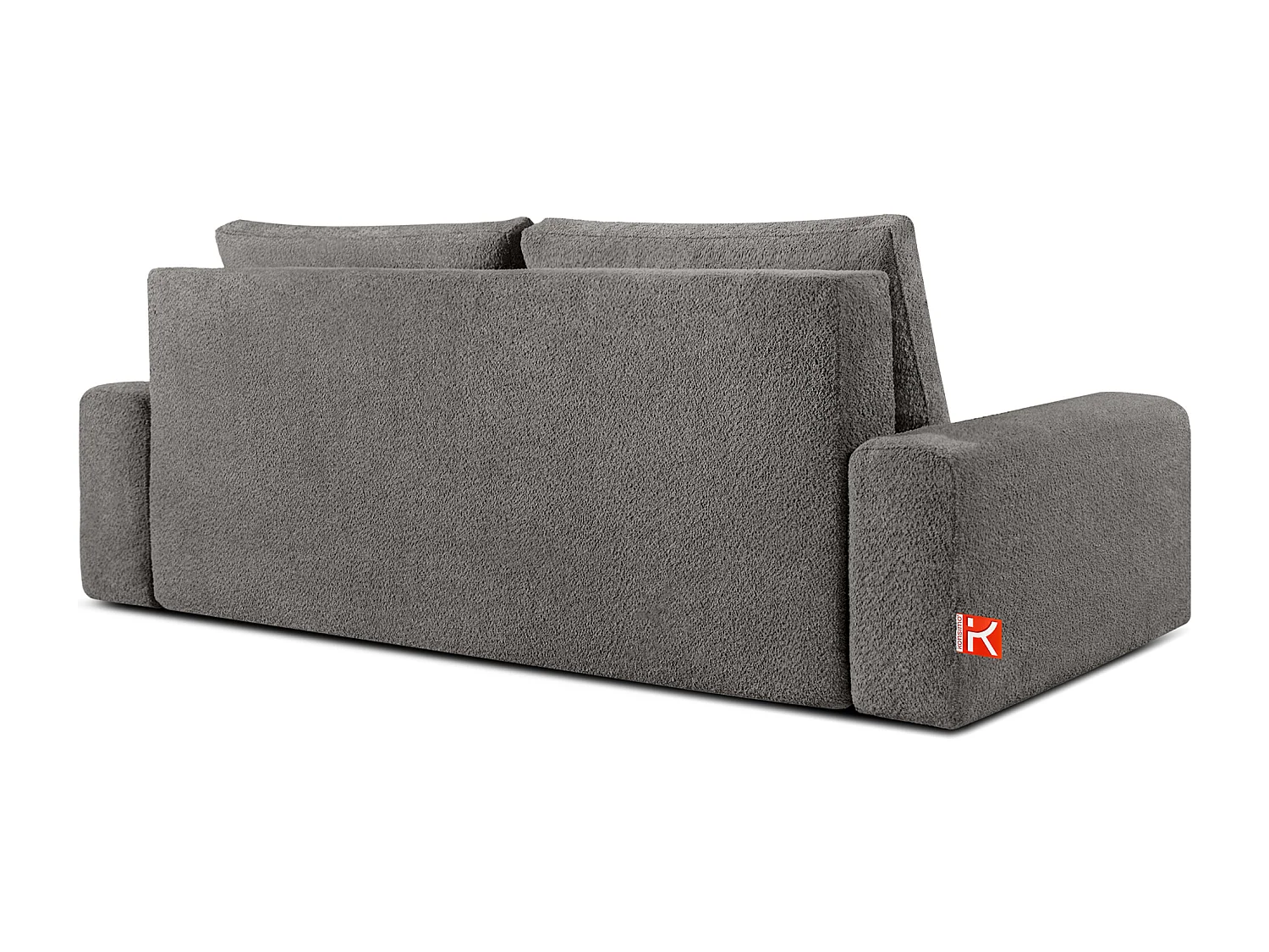 Sofa mit Schlaffunktion - MOLLIS - 3-Sitzer - Dunkelgrau