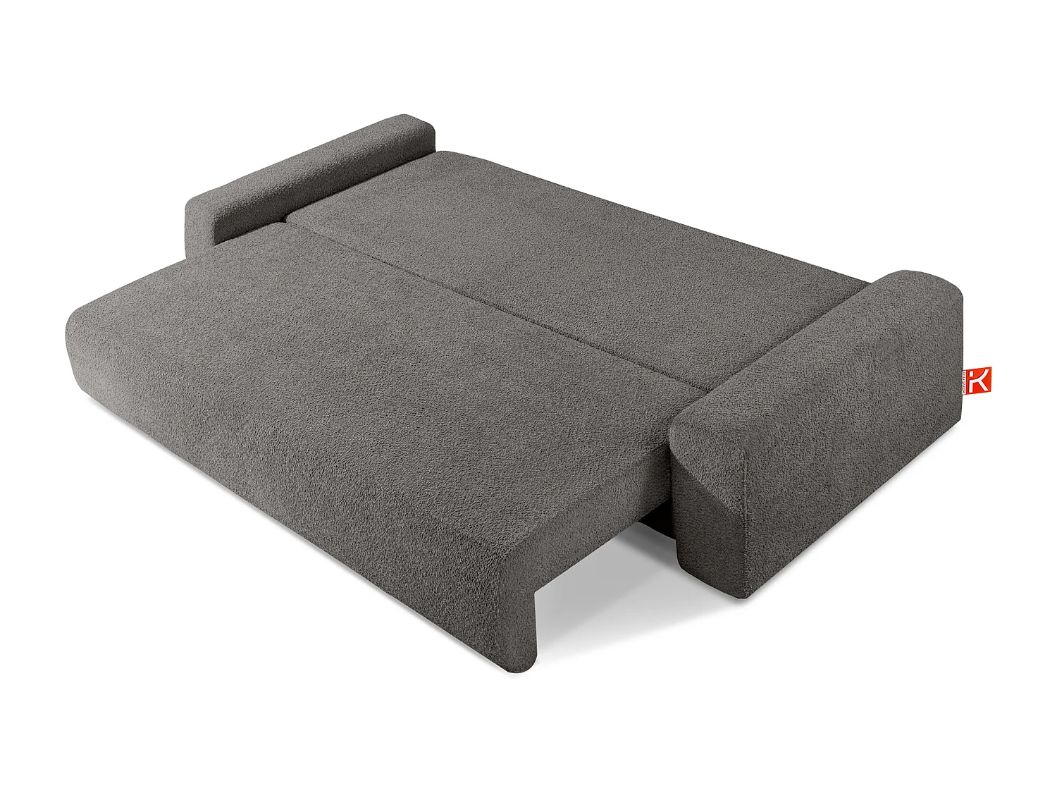 Sofa mit Schlaffunktion - MOLLIS - 3-Sitzer - Dunkelgrau