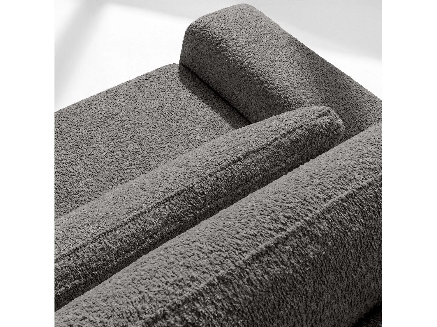 Sofa mit Schlaffunktion - MOLLIS - 3-Sitzer - Dunkelgrau