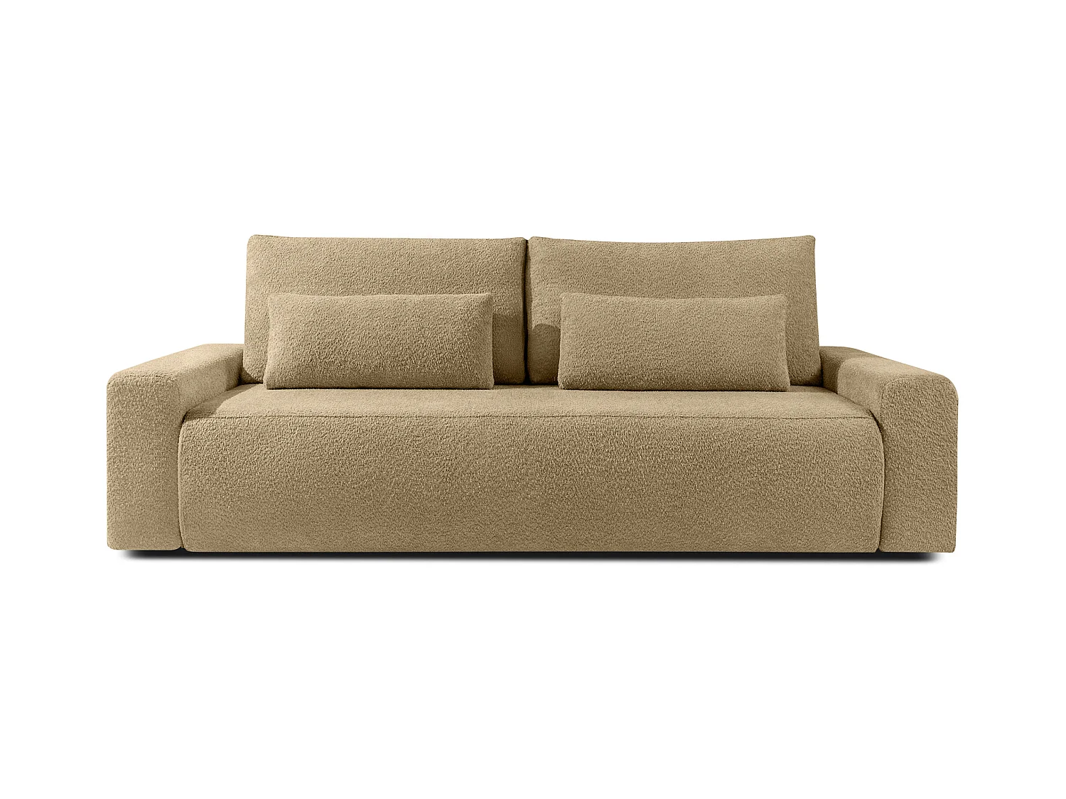 Sofa mit Schlaffunktion - MOLLIS - 3-Sitzer - Beige
