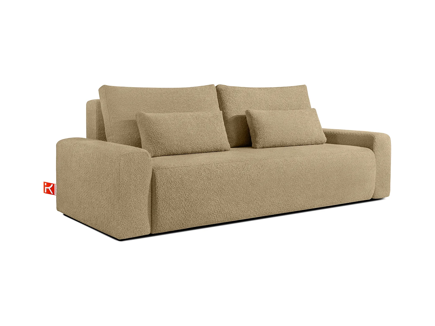 Sofa mit Schlaffunktion - MOLLIS - 3-Sitzer - Beige