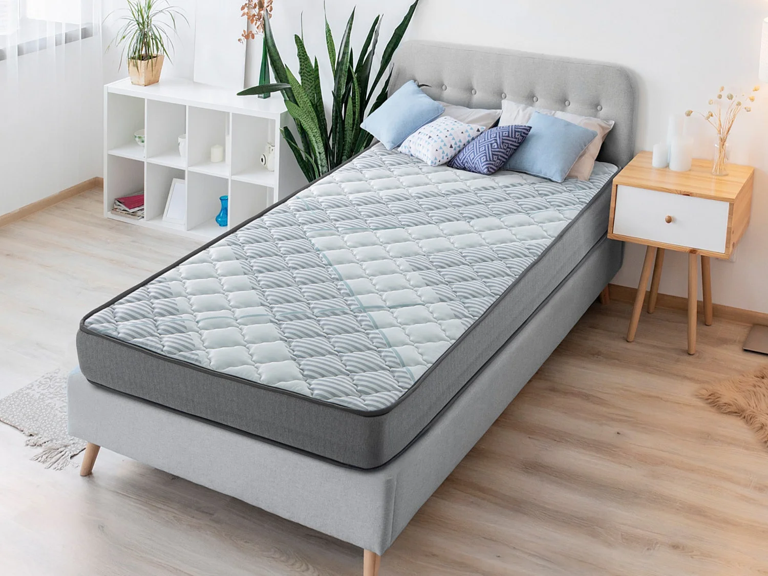 Matelas 120X200 NIDRA  Épaisseur 16 CM Mousse SuperSoft HR Fermeté moyenne