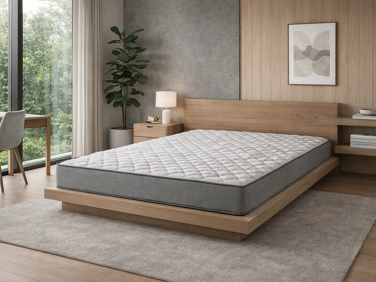 Matelas 120X200 NIDRA  Épaisseur 16 CM Mousse SuperSoft HR Fermeté moyenne