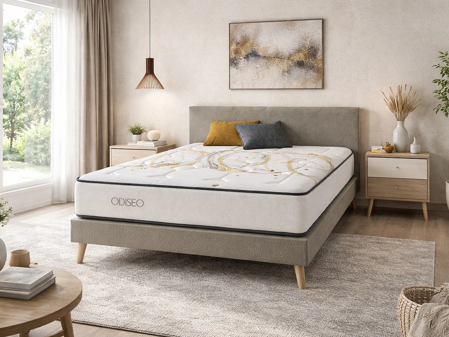 Matelas mousse 135X190 ODISEO FOAM Epaisseur  30 CM Mémoire de forme
