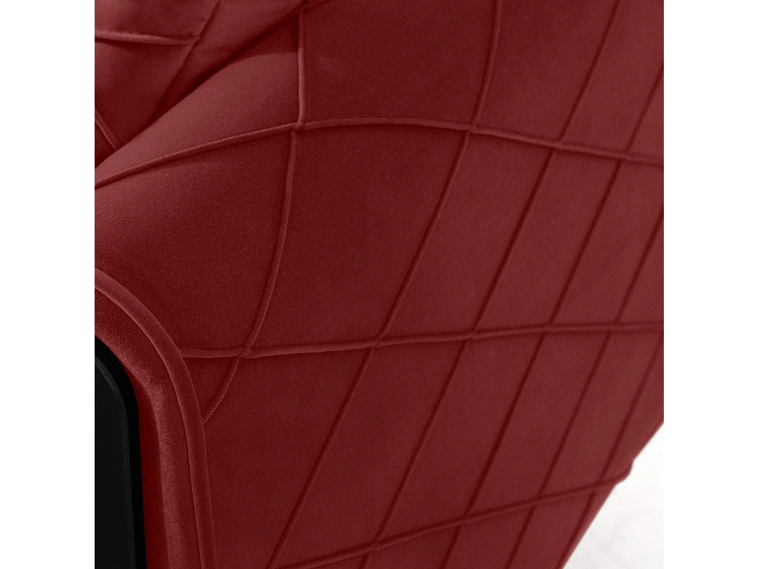 Schlafsofa GUSTAVO III Schlafsofa - 3-Sitzer - Velours-Stoff - Bordeaux