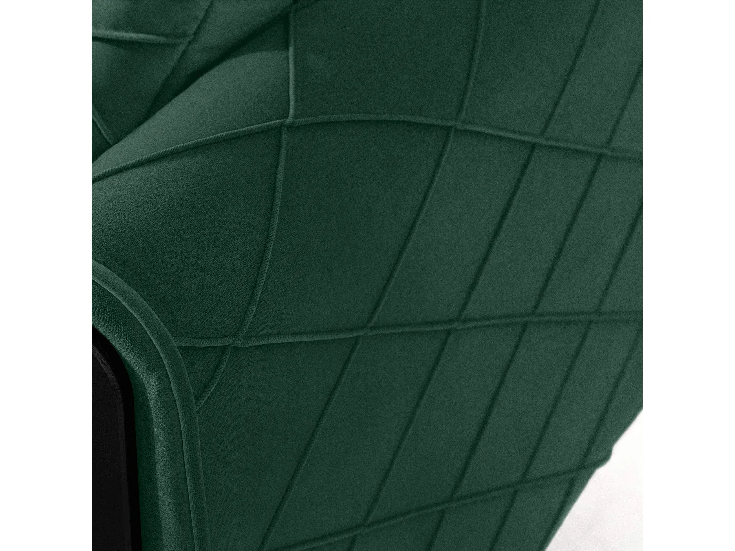 Schlafsofa GUSTAVO III Schlafsofa - 3-Sitzer - Velours-Stoff - Dunkelgrün