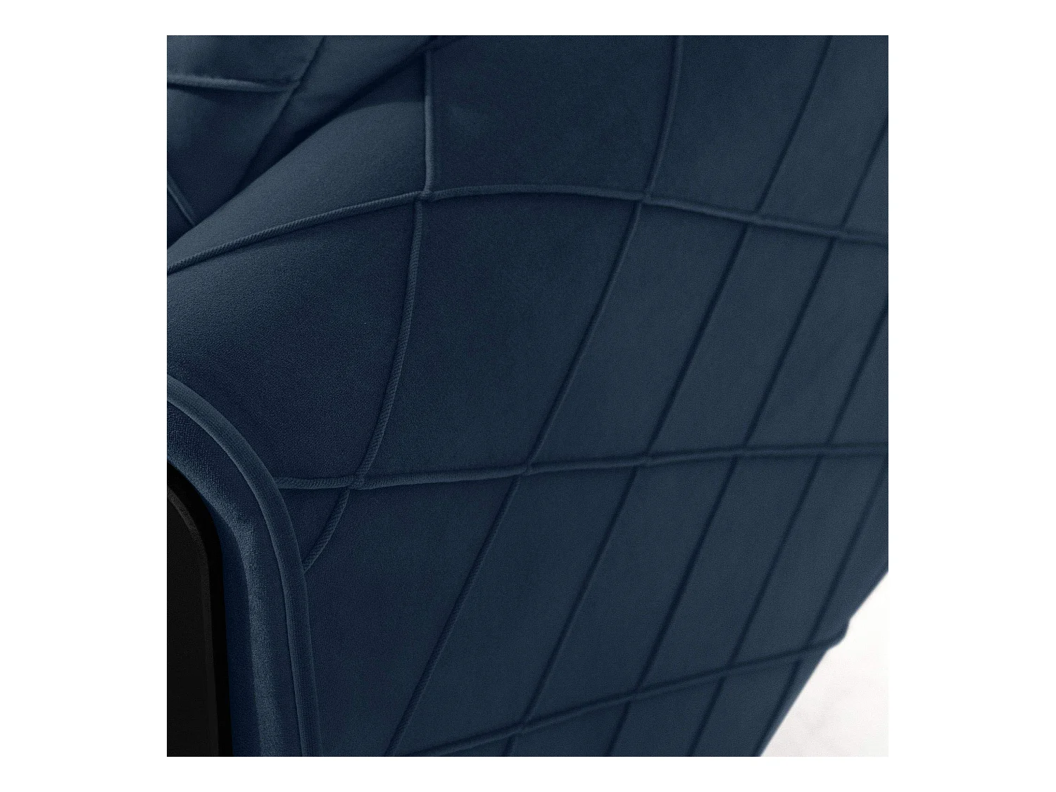 Schlafsofa GUSTAVO III Schlafsofa - 3-Sitzer - Velours-Stoff - Dunkelblau