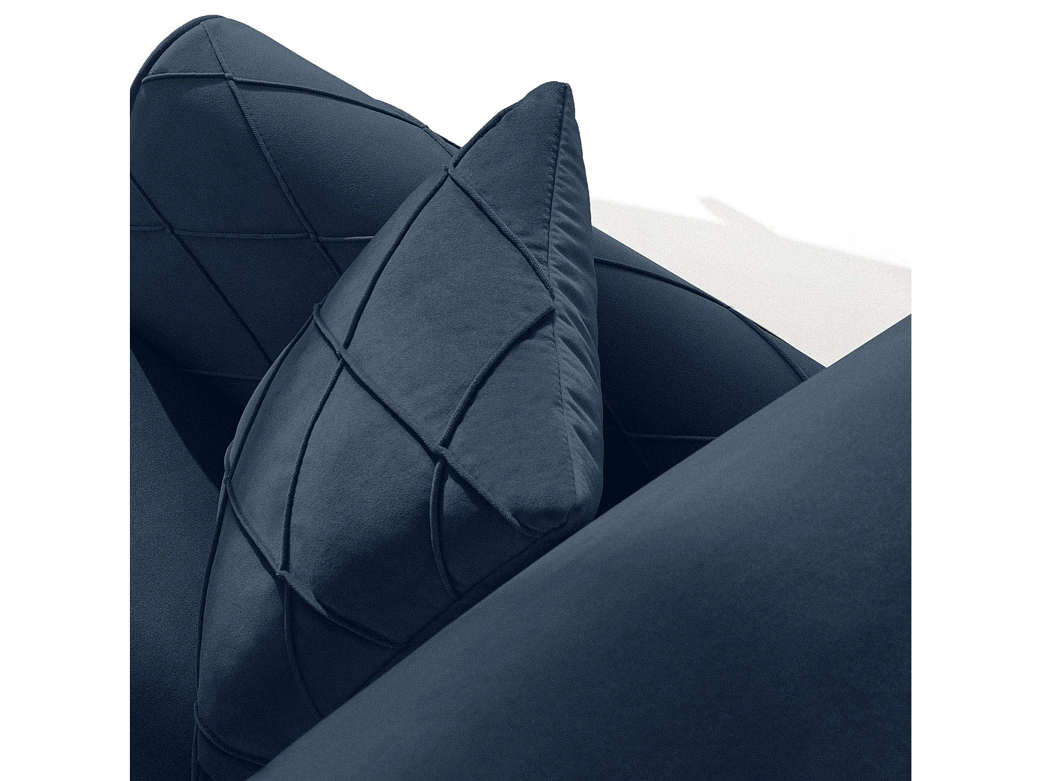 Schlafsofa GUSTAVO III Schlafsofa - 3-Sitzer - Velours-Stoff - Dunkelblau